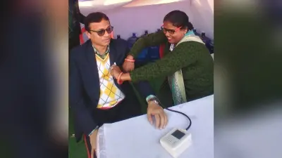 जांच में बीपी के 23 व शुगर के 29 मरीज मिले