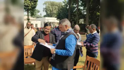 कटाव निरोधक कार्यों के संबंध में जल संसाधान मंत्री को सौंपा मांग पत्र