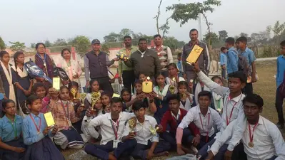 विजेता टीम के खिलाड़ियों को किया गया पुरस्कृत
