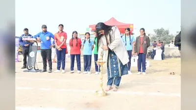 200 मीटर दौड़ में खिलाड़ियों ने दिखाया दम
