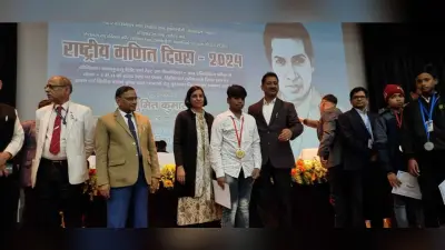 श्रीरामानुजन टैलेंट सर्च परीक्षा के टॉपर ऋषभ को मंत्री ने किया सम्मानित