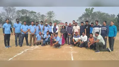 Cricket: प्राचार्य एकदश मैत्री मैच में मारवाड़ी कॉलेज बना विजेता