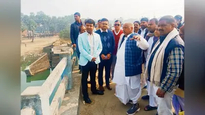 ग्रीन सिटी निर्माण योजना को लेकर ग्रामीण विकास मंत्री ने किया स्थल निरीक्षण
