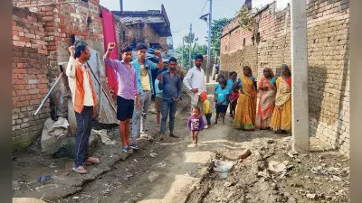 हसनपुर गांव में अब तक नहीं बनी पक्की सड़क, ग्रामीण परेशान