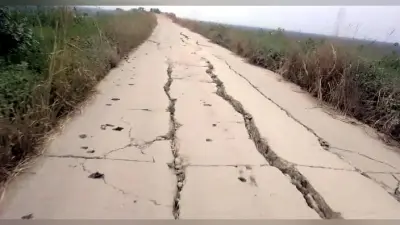 एनएच को जोड़ने वाली मिल्की-अभयपुर सड़क जर्जर