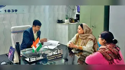 Ranchi News : जिला स्कूल का निरीक्षण, कम मिली उपस्थिति