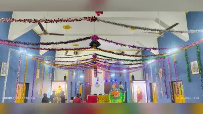 क्रिसमस पर गिरिजाघरों में हुई विशेष प्रार्थना सभा