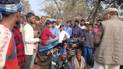 खेत में लगी फसल को किया नष्ट, विरोध में रोड स्थल