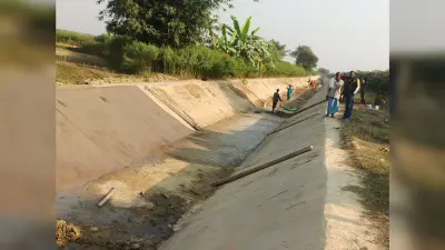 Madhubani News : क्षतिग्रस्त कोसी नहर के कैनाल का निर्माण शुरू