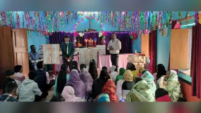 लिट्टीपाड़ा में क्रिसमस पर प्रभु यीशु की हुई प्रार्थना