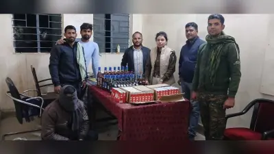 85 लीटर शराब के साथ आठ तस्कर गिरफ्तार