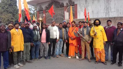 सनातन एकता पदयात्रा हजारीबाग से पहुंची देवीपुर