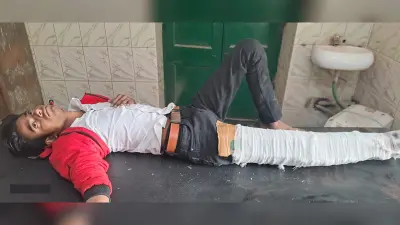 बुलेट ने बाइक चालक को मारी ठोकर, दो युवक घायल