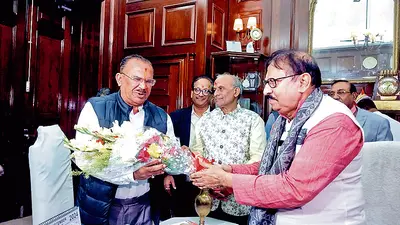राजस्थान विधानसभा के अध्यक्ष ने बिमान बनर्जी से की मुलाकात