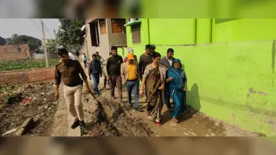 वार्ड छह में हो रहे विकास कार्यों का मेयर ने लिया जायजा