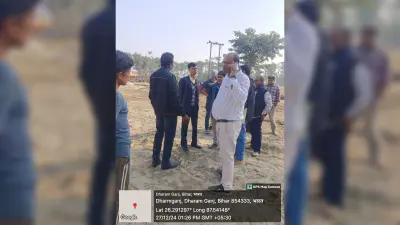 खेल मैदान का पीओ ने किया निरीक्षण