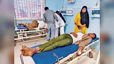 बच्चों के बीच हुए झगड़े में चाचा भतीजा समेत तीन की पिटाई