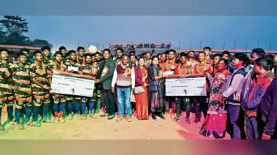 पुरुष वर्ग में पोंडाकाटा को हरा निर्मला एफसी बना विजेता