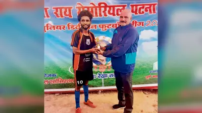 जूनियर डिवीजन फुटबॉल लीग में टर्फ एरिना व रैनबो का मैच ड्रॉ