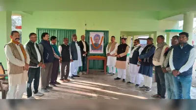कांग्रेस कार्यालय में पूर्व प्रधानमंत्री को दी गयी श्रद्धांजलि
