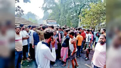 बालू लदे डंपर से कुचल कर महिला की मौत