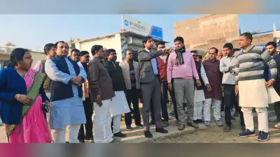 सीएम के संभावित प्रगति संवाद यात्रा की तैयारी को लेकर कार्यक्रम स्थल का लिया जायजा