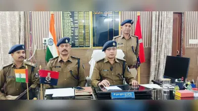 Bhagalpur news ज्वेलरी दुकान में चोरी के नौ आरोपित हथियार के साथ धराये