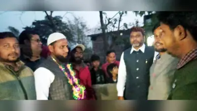 नंदनिया पंचायत में विधायक ने किया सड़क का शिलान्यास