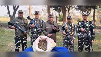 एसएसबी जवानों ने जब्त किया 19.5 किलो गांजा, तस्कर फरार