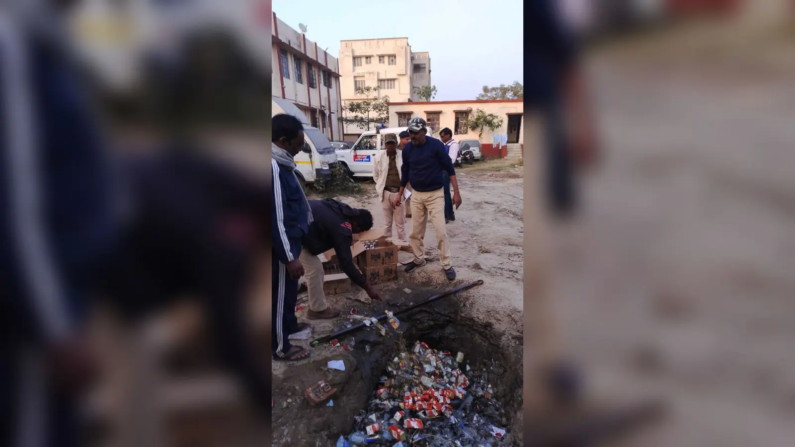 108 लीटर शराब की गयी नष्ट