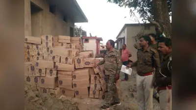 पांच हजार 326 लीटर विदेशी शराब नष्ट