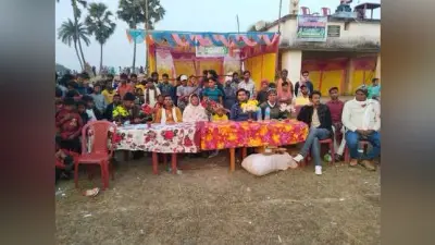 महागामा के जटहरीडीह गांव में तीन दिवसीय फुटबाल टूर्नामेंट का समापन