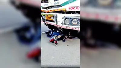खड़गपुर : ट्रक से कुचल कर बाइक चालक की मौत