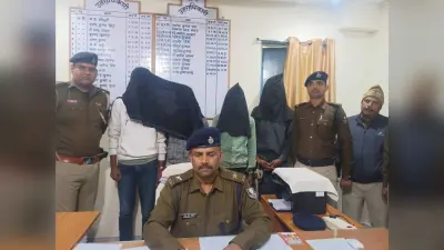 दानापुर में चोरी की बाइक के साथ चार चोर हुए गिरफ्तार