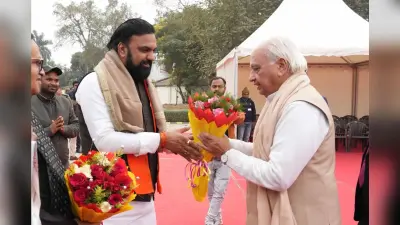 नवनियुक्त गवर्नर पटना आये गार्ड ऑफ ऑनर दिया गया