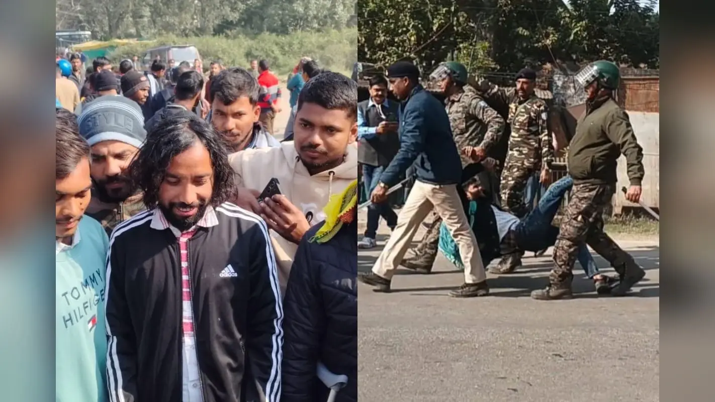 JSSC CGL Protest: पुलिस ने JLKM नेता देवेंद्रनाथ महतो को हिरासत में लिया, छात्रों पर किया लाठीचार्ज