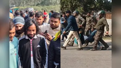 JSSC CGL Protest: पुलिस ने JLKM नेता देवेंद्रनाथ महतो को हिरासत में लिया, छात्रों पर किया लाठीचार्ज