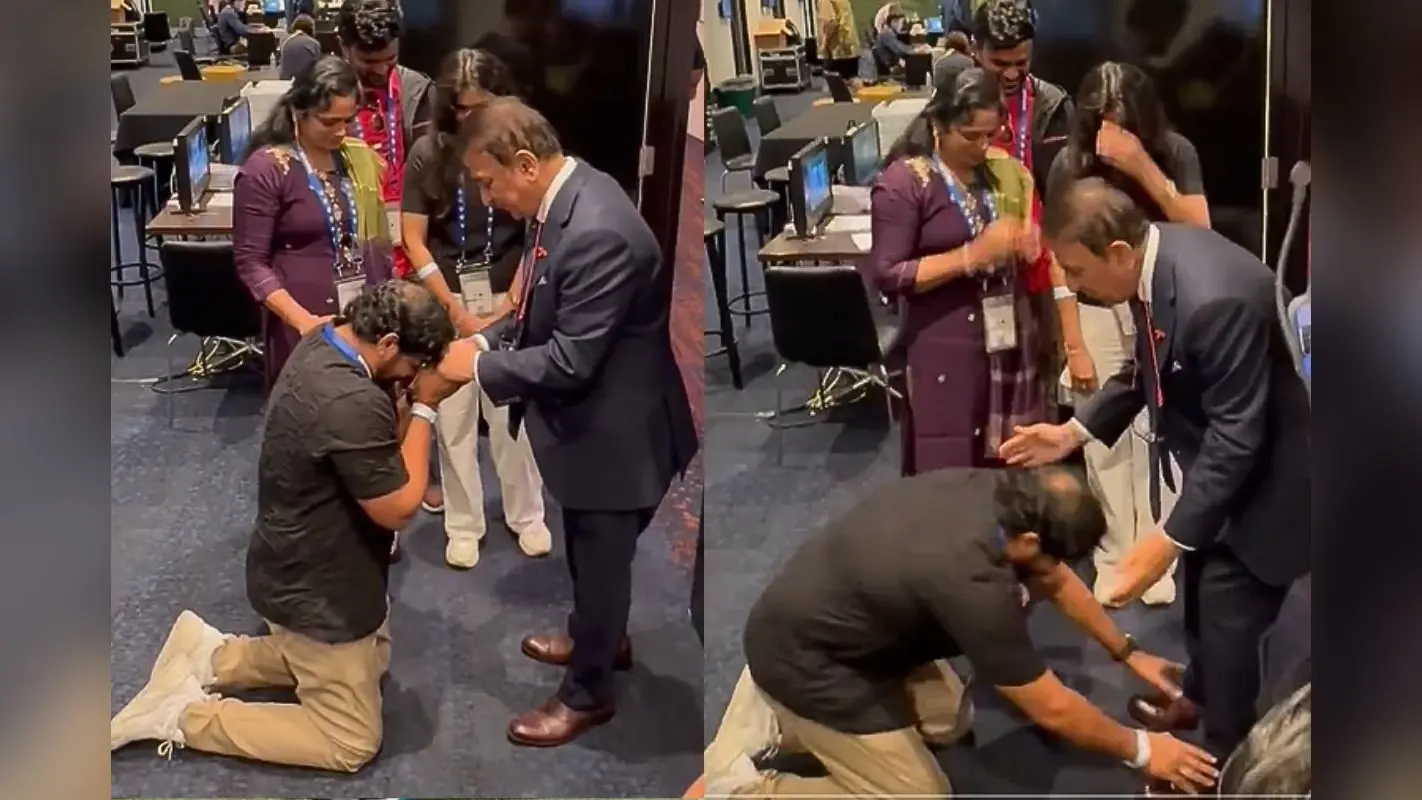 Video: आंखों में आंसू और दिल के जज्बात, नीतीश के पिता ने सुनील गावस्कर के पैरों में धर दिया माथा