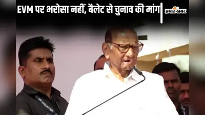 Maharashtra News : ईवीएम से हो रही है बेईमानी, शरद पवार ने कहा-भरोसा नहीं, बैलेट से हो मतदान