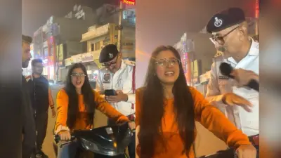 Viral Video: ट्रैफिक चालान से बचने का अनोखा तरीका, Shin Chan की आवाज में लड़की ने पुलिस को किया परेशान
