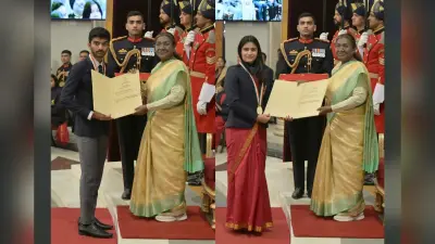 भारत के चार खेल नायकों को सर्वोच्च सम्मान, राष्ट्रपति भवन में अर्जुन पुरस्कार में छाए पैरालंपिक खिलाड़ी