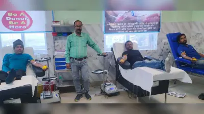 नववर्ष के आगमन पर युवा जागृति मंच ने कराया रक्तदान