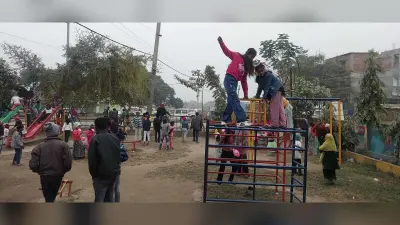 नव वर्ष पर लायंस पार्क में उमड़ा जनसैलाब