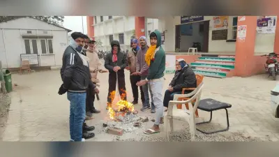 पछुआ हवा से गिरा तापमान, बढ़ी कनकनी, शाम होती ही सड़क पर पसरा सन्नाटा
