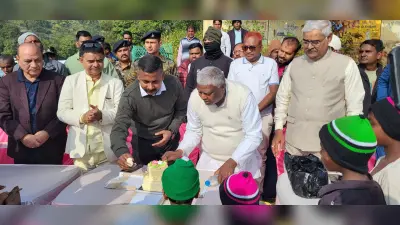 Dhanbad news : एक विधायक ऐसा : नये साल की शुरुआत लुप्त ्रजाति बिरहोरों संग भोजन कर की
