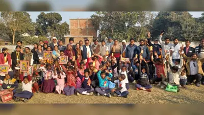 शिक्षा केंद्र की नौवीं वर्षगांठ पर महादलित बच्चों में करायी प्रतियोगिता
