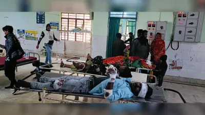 पबिया में ऑटो पलटने से एक ही परिवार के पांच लोग घायल