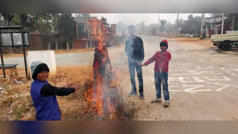 जयपुर क्षेत्र में अलाव की नहीं है कोई व्यवस्था