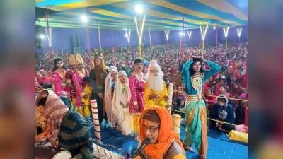 बाल संत के नेतृत्व में निकाली प्रभातफेरी
