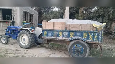 अवैध खनन कर बालू ले जा रहा ट्रैक्टर जब्त